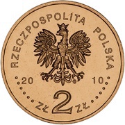 2 Zlotys Auschwitz-Birkenau Liberation obverse image