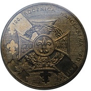 2 Zlotys Polish Scouts, Poland, 2010 reverse image