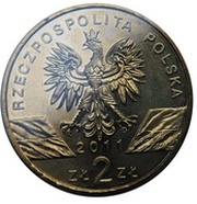 2 Zlotys Borsuk (Meles meles) obverse image