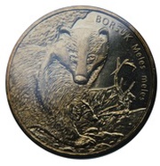 2 Zlotys Borsuk (Meles meles), Poland, 2011 reverse image