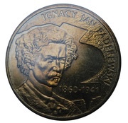 2 Zlotys Ignacy Jan Paderewski, Poland, 2011 reverse image