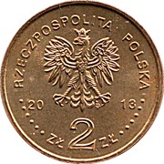 2 Zlotys Polish Theater in Warsaw obverse image