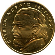 2 Zlotys Cyprian Norwid reverse image