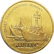 2 Zlotys Okręt transportowo-minowy "Lublin", Poland, 2013 reverse image