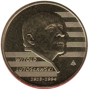 2 Zlotys Witold Lutosławski, Poland, 2013 reverse image