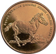 2 Zlotys Konik polski (Equus caballus gmelini), Poland, 2014 reverse image