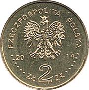 2 Zlotys Centenary of the birth of Jan Karski obverse image
