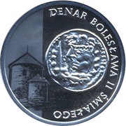 5 Zlotys Denarius of Boleslaw II the Bold, Poland, 2013 reverse image