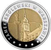 5 Zlotys Royal Castle in Warsaw reverse image