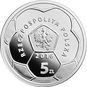 5 Zlotys Legia Warszawa obverse image