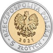5 Zlotys Książ Castle in Wałbrzych obverse image