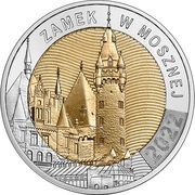 5 Zlotys Moszna Castle, Poland, 2022 reverse image