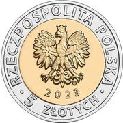 5 Zlotys The Vistula Spit Canal obverse image