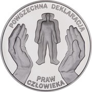 10 Zlotys Powszechna Deklaracja, Poland, 1998 reverse image