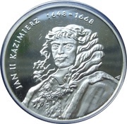 10 Zlotys Jan II Kazimierz, Poland, 2000 reverse image