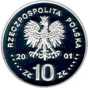10 Zlotys Jan III Sobieski obverse image