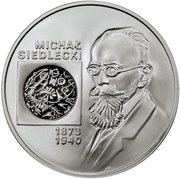 10 Zlotys Michał Siedlecki, Poland, 2001 reverse image