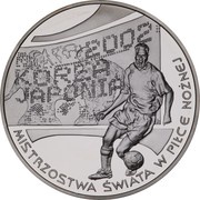 10 Zlotys 2002 World Football Cup, Poland, 2002 reverse image