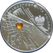 10 Zlotys 2002 World Football Cup obverse image