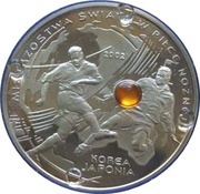 10 Zlotys 2002 World Football Cup, Poland, 2002 reverse image