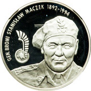 10 Zlotys Gen. Stanisław Maczek, Poland, 2003 reverse image