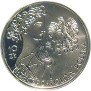 10 Zlotys Athens 2004 obverse image