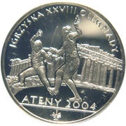 10 Zlotys Athens 2004, Poland, 2004 reverse image