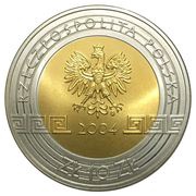 10 Zlotys Athens 2004 obverse image