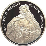 10 Zlotys August II Mocny, Poland, 2005 reverse image