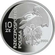 10 Zlotys Turin 2006 obverse image