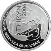 10 Zlotys Turin 2006, Poland, 2006 reverse image