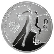 10 Zlotys Turin 2006 obverse image