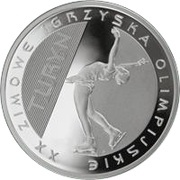 10 Zlotys Turin 2006, Poland, 2006 reverse image
