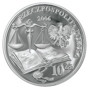 10 Zlotys Jan Łaski's Statute obverse image