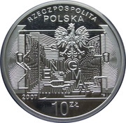 10 Zlotys Breaking Enigma Codes obverse image