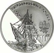 10 Zlotys Henryk Arctowski and Antoni Bolesław Dobrowolski obverse image