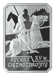 10 Zlotys Rycerz ciężkozbrojny XV w., Poland, 2007 reverse image