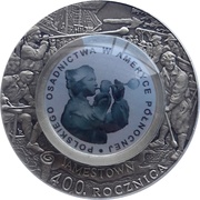 10 Zlotys Polish Settlement in North America, Poland, 2008 reverse image
