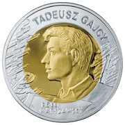 10 Zlotys Tadeusz Gajcy reverse image