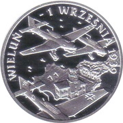 10 Zlotys Wielun, Poland, 2009 reverse image