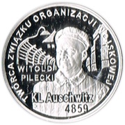 10 Zlotys Liberation of "KL Auschwitz-Birkenau", Poland, 2010 reverse image