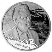 10 Zlotys Czesław Miłosz, Poland, 2011 reverse image