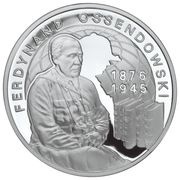 10 Zlotys Ferdynand Ossendowski, Poland, 2011 reverse image