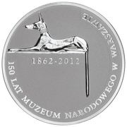 10 Zlotys 150 Years of the National Museum in Warsaw, Poland, 2012 reverse image