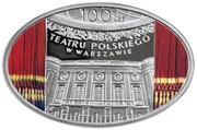10 Zlotys Polish Theatre in Warsaw reverse image