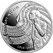 10 Zlotys Witold Lutosławski, Poland, 2013 reverse image