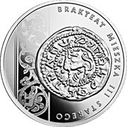 10 Zlotys Mieszko the Elder – bracteate, Poland, 2014 reverse image