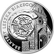 10 Zlotys Brakteat of Leszek I the White, Poland, 2014 reverse image