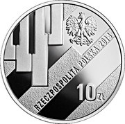 10 Zlotys Grzegorz Ciechowski obverse image