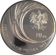 10 Zlotys Canonization of John Paul II obverse image